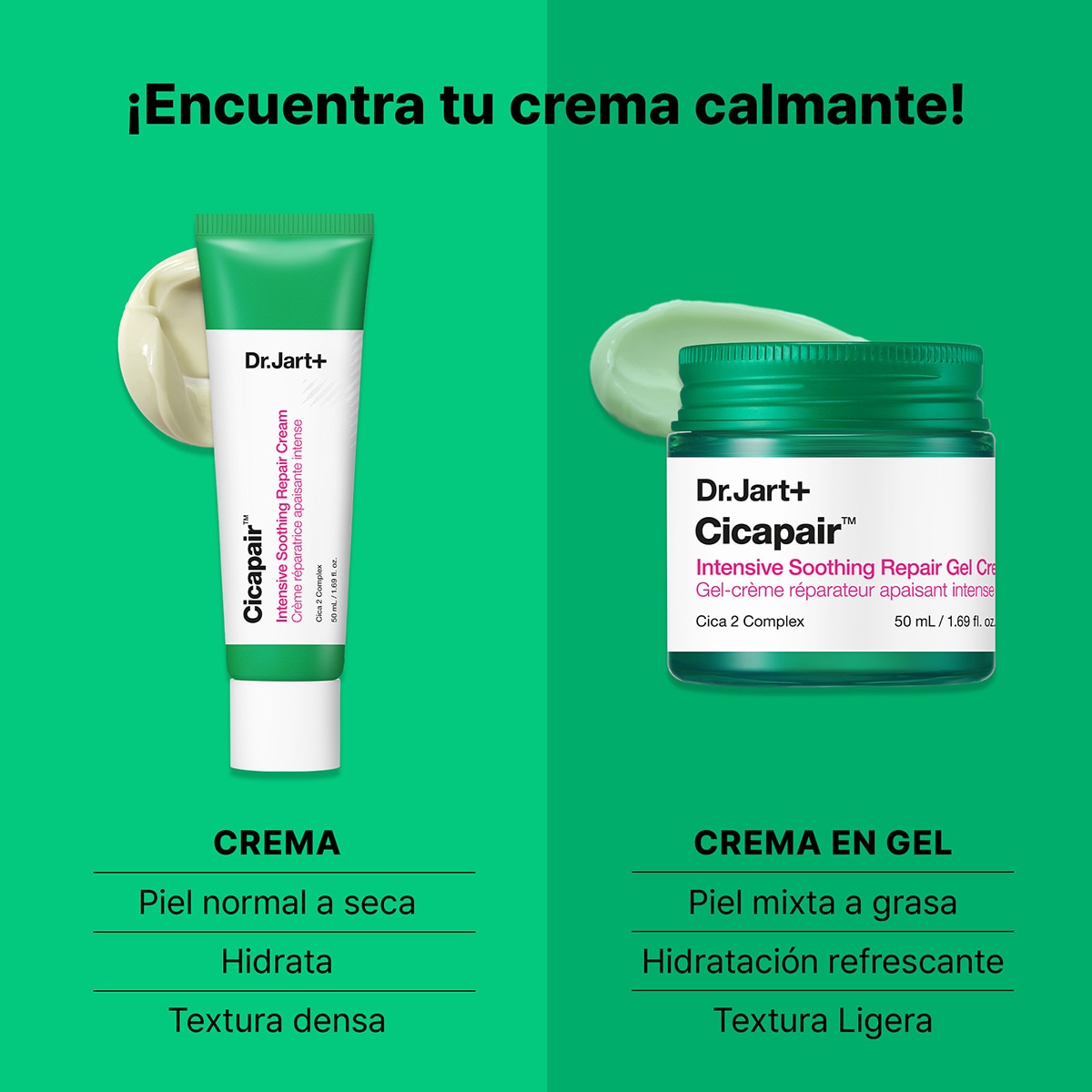 CICAPAIR™ INTENSIVE SOOTHING REPAIR GEL CREAM (GEL HIDRATANTE REPARADOR PARA ROSTRO)